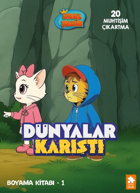 Kral Şakir: Dünyalar Karıştı Boyama Kitabı - 1