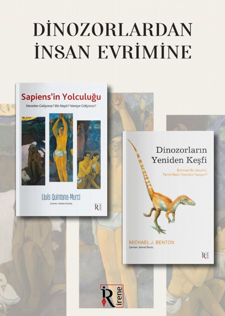 Set İrene-Dinozordan İnsan Evrimi (2 Kitap)