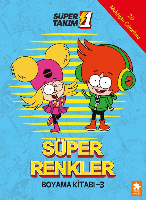 Süper 1 Takım: Süper Renkler Boyama Kitabı - 3