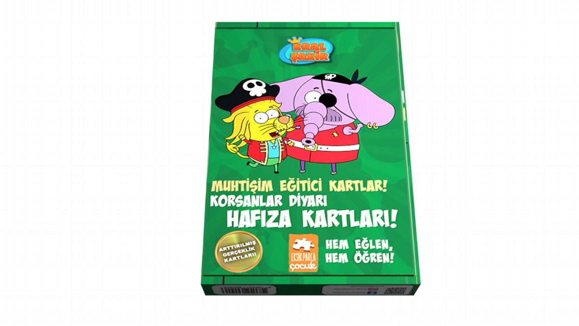 Kral Şakir Muhtişim Eğitici Kartlar-Korsanlar Diyarı Hafıza Kartları