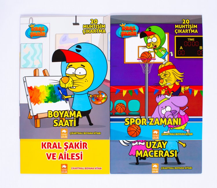 Set Kral Şakir Boyama - 4 Kitap