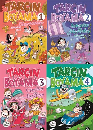 Tarçın Boyama Set 4 Kitap